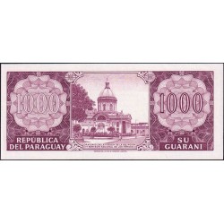 Paraguay - Pick 207_3 - 1'000 guaranies - Série A - 25/03/1952 (1990) - Etat : NEUF