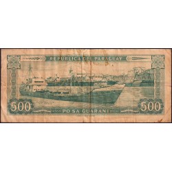 Paraguay - Pick 212_2 - 500 guaranies - Série A - 25/03/1952 (1997) - Etat : TB-