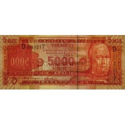 Paraguay - Pick 223a - 5'000 guaranies - Série D - 2005 - Etat : NEUF