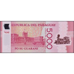 Paraguay - Pick 234a - 5'000 guaranies - Série G - 2011 - Polymère - Etat : NEUF