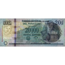 Paraguay - Pick 235 - 20'000 guaranies - Série E - 2013 - Etat : pr.NEUF