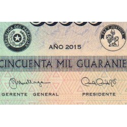 Paraguay - Pick 239a - 50'000 guaranies - Série H - 2015 - Etat : NEUF