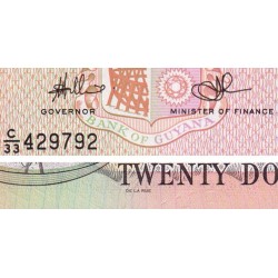Guyana - Pick 30e_1 - 20 dollars - Série C/33 - 2006 - Etat : NEUF