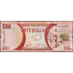Guyana - Pick 41 - 50 dollars - Série AA - 2022 - Commémoratif - Etat : NEUF
