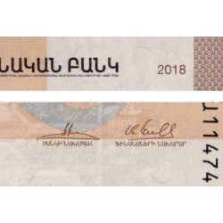 Arménie - Pick 62a - 2'000 dram - Série ԲԱ - 2018 - Etat : NEUF