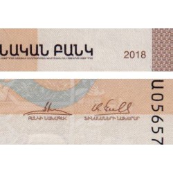 Arménie - Pick 62a - 2'000 dram - Série ԲԱ - 2018 - Etat : NEUF