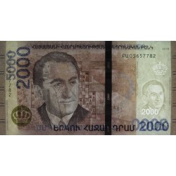 Arménie - Pick 62a - 2'000 dram - Série ԲԱ - 2018 - Etat : NEUF