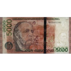Arménie - Pick 63a - 5'000 dram - Série ԳԱ - 2018 - Etat : NEUF