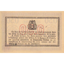 Béthune - Pirot 26-15 - 50 centimes - Série 375 - 17/04/1916 - Etat : NEUF