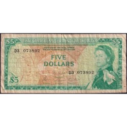 Etats de l'Est des Caraïbes - Pick 14h_1 - 5 dollars - Série D3 - 1974 - Etat : B+