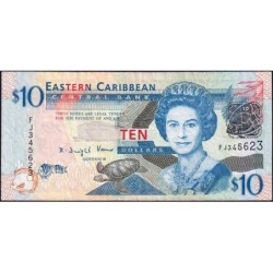 Etats de l'Est des Caraïbes - Pick 48 - 10 dollars - Série FJ - 2008 - Etat : TB+