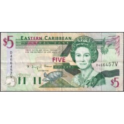 Caraïbes Est - Saint Vincent & les Grenadines - Pick 31v - 5 dollars - Série D - 1994 - Etat : TTB