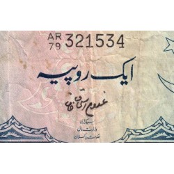 Pakistan - Pick 9A_2 - 1 rupee - Série AR/79 - 1966 - Etat : TB
