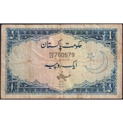 Pakistan - Pick 9A_2 - 1 rupee - Série AU/23 - 1966 - Etat : TB-