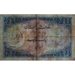 Pakistan - Pick 9A_2 - 1 rupee - Série AU/23 - 1966 - Etat : TB-