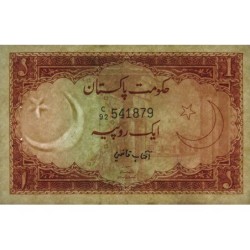 Pakistan - Pick 10a_2 - 1 rupee - Série C/92 - 1972 - Etat : TTB