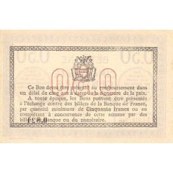 Béthune - Pirot 26-15 - 50 centimes - Série 746 - 17/04/1916 - Etat : SPL