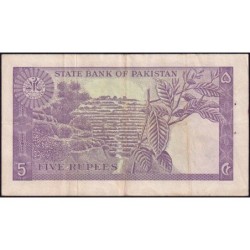 Pakistan - Pick 15_2b - 5 rupees - Série BR/1 - 1969 - Etat : TTB