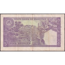 Pakistan - Pick 15_3 - 5 rupees - Série BR/1 - 1969 - Etat : TTB