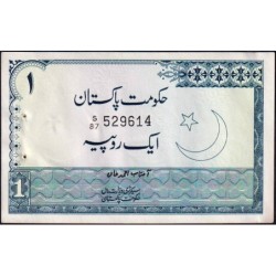 Pakistan - Pick 24A_2 - 1 rupee - Série S/87 - 1977 - Etat : SUP