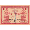 Béthune - Pirot 26-17 - 1 franc - Série 505 - 17/04/1916 - Etat : SUP