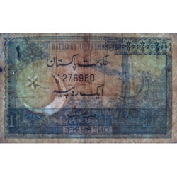 Pakistan - Pick 24A_3 - 1 rupee - Série AF/21 - 1979 - Etat : TB-