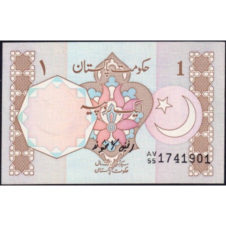 Pakistan - Pick 27h - 1 rupee - Série AV/55 - 1989 - Etat : NEUF