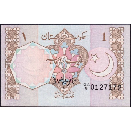 Pakistan - Pick 27j - 1 rupee - Série GA/51 - 1990 - Etat : NEUF