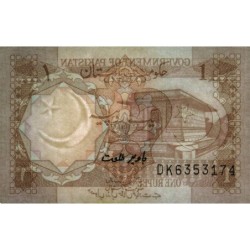 Pakistan - Pick 27l_2 - 1 rupee - Série DK - 1994 - Etat : NEUF