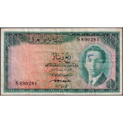Irak - Pick 32 - 1/4 dinar - Série S - 1947 - Etat : TB