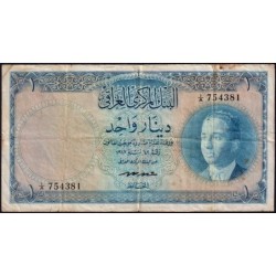 Irak - Pick 48 - 1 dinar - Série 1/A - 1947 (1959) - Etat : TB