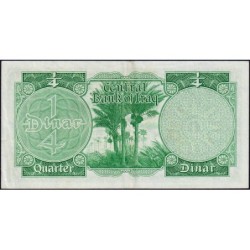 Irak - Pick 51a - 1/4 dinar - Série ‭ب /17 - 1959 - Etat : TTB+