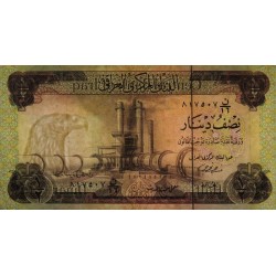 Irak - Pick 62_2 - 1/2 dinar - Série 16 - 1975 - Etat : TTB+