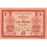 Béthune - Pirot 26-17 - 1 franc - Série 696 - 17/04/1916 - Etat : SPL