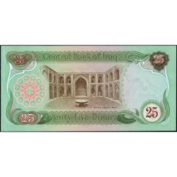 Irak - Pick 66b - 25 dinars - Série 35 - 1980 - Etat : SPL+