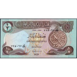 Irak - Pick 68a_2 - 1/2 dinar - Série 96 - 1985 - Etat : NEUF