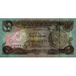Irak - Pick 68a_2 - 1/2 dinar - Série 105 - 1985 - Etat : NEUF