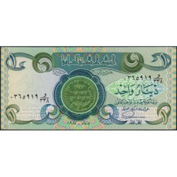 Irak - Pick 69a_3 - 1 dinar - Série 338 - 1984 - Etat : SPL+