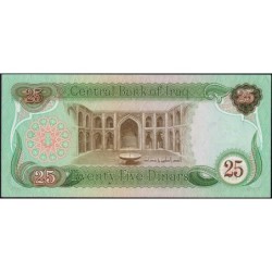 Irak - Pick 72_2 - 25 dinars - Série 229 - 1982 - Etat : SPL
