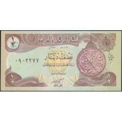 Irak - Pick 78a - 1/2 dinar - Série 45 - 1993 - Etat : NEUF