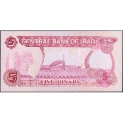 Irak - Pick 80c - 5 dinars - Série 499 - 1992 - Etat : NEUF