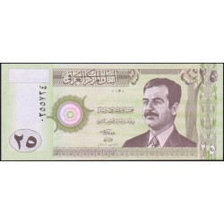 Irak - Pick 86 - 25 dinars - Série 0050 - 2001 - Etat : NEUF