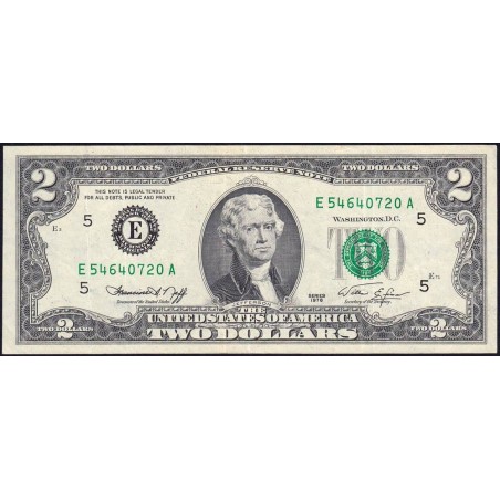 Etats Unis - Pick 461 - 2 dollars - Série E A - 1976 - Richmond - Etat : TTB