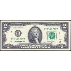 Etats Unis - Pick 538 - 2 dollars - Série B A - 2013 - New York - Etat : TTB+