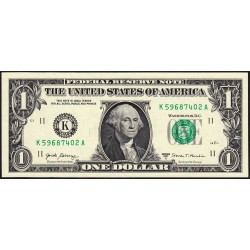 Etats Unis - Pick 544b - 1 dollar - Série K A - 2017 A - Dallas - Etat : NEUF