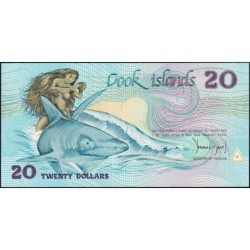Cook (îles) - Pick 5a - 20 dollars - Série CCB - 1987 - Etat : NEUF