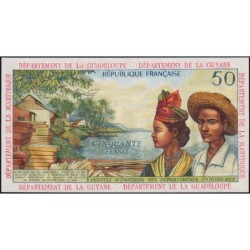 Antilles Françaises - Pick 9b - 50 francs - Série Y.2 - 1966 - Etat : pr.NEUF