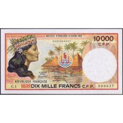 Territoire Français du Pacifique - Pick 4a - 10'000 francs - Série C.1 - 1986 - Etat : SPL+
