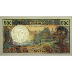 Tahiti - Papeete - Pick 25a - 500 francs - Série E.1 - 1970 - Etat : pr.NEUF