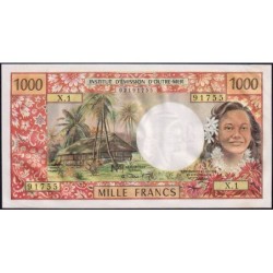 Nouvelle-Calédonie - Nouméa - Pick 61 - 1'000 francs - Série X.1 - 1971 - Etat : SPL